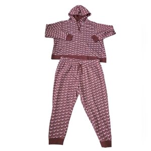 Nike Womens Sportswear Club Fleece Oversized Cropped Hoodie Set